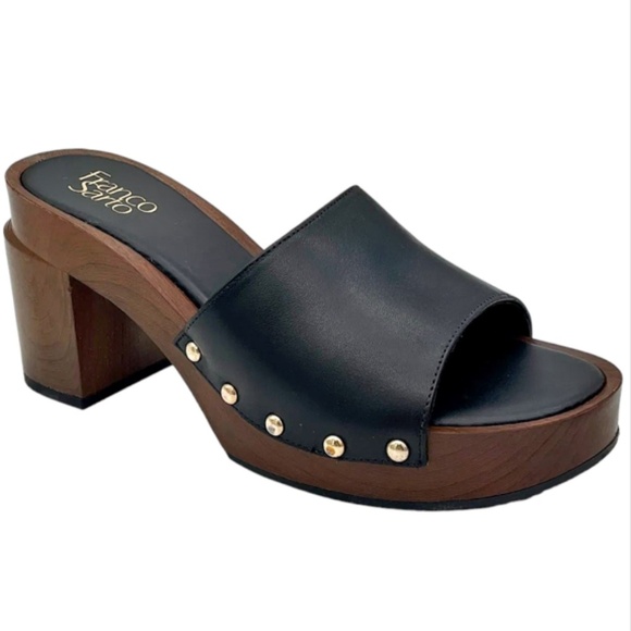 Women's Franco Sarto Capri Clog Heeled Dress Sandals - Picture 3 of 3